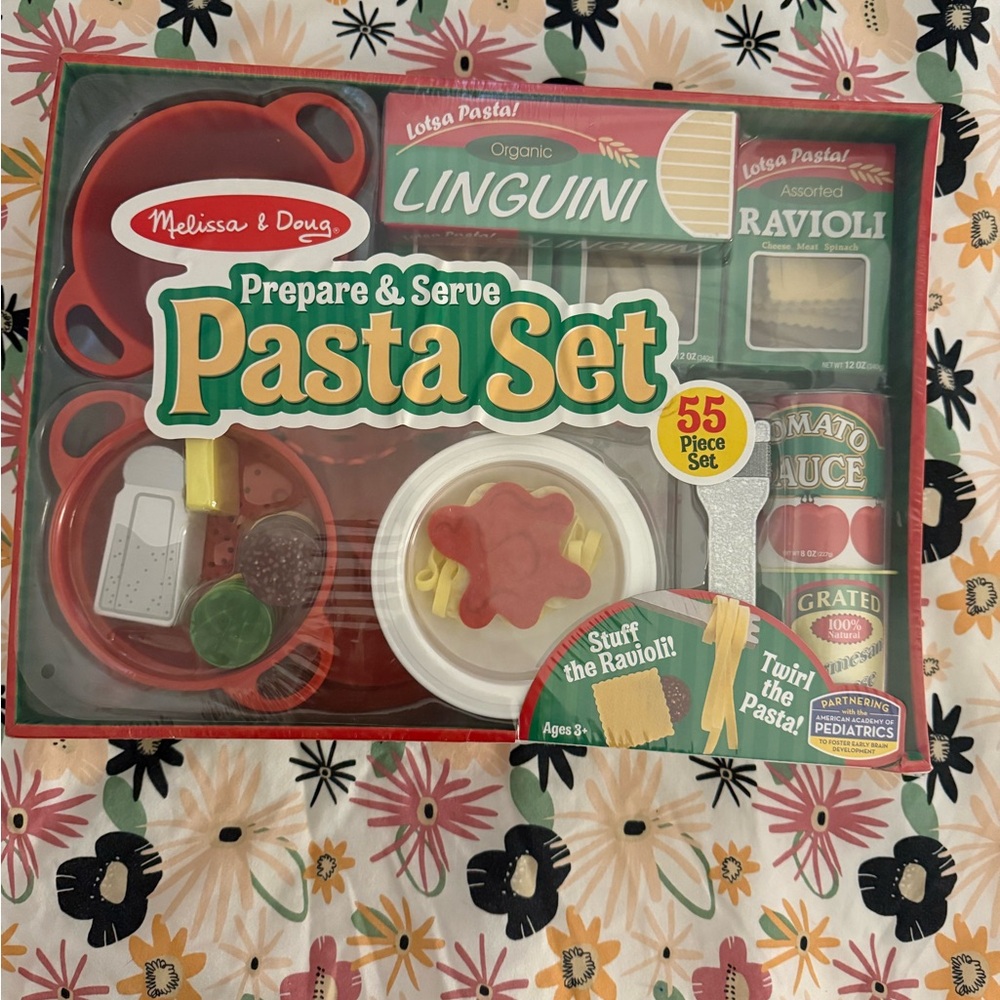 Melissa & Doug Pasta Play Set with Red and Green